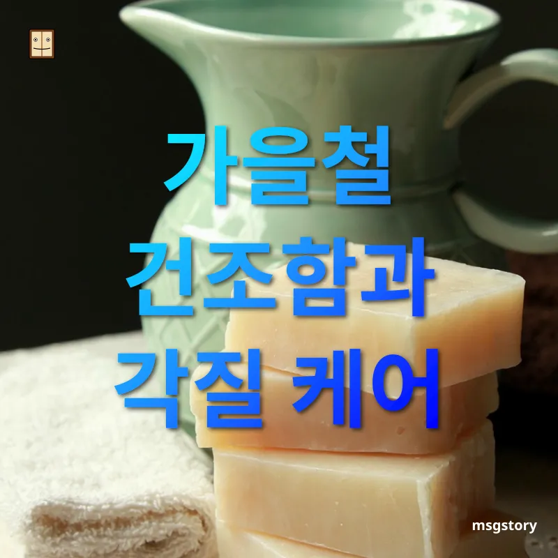 계절별 피부관리 가을철 건조함과 각질 케어 관련 이미지