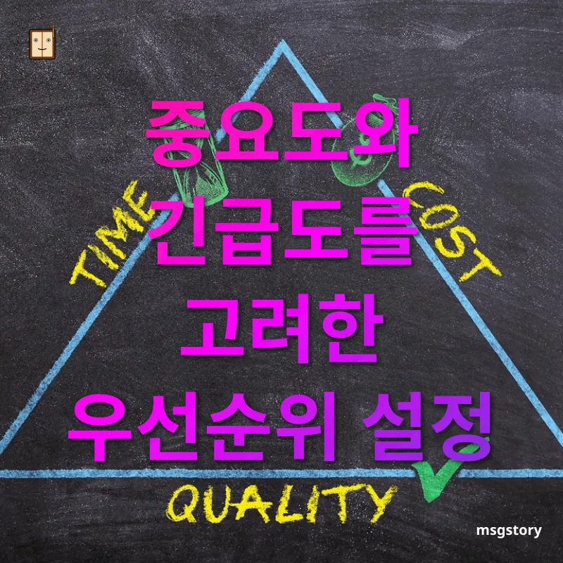 시간관리 활용법 - 일의 우선순위 파악하기 시간관리 활용법 일의 우선순위 파악하기 관련 이미지