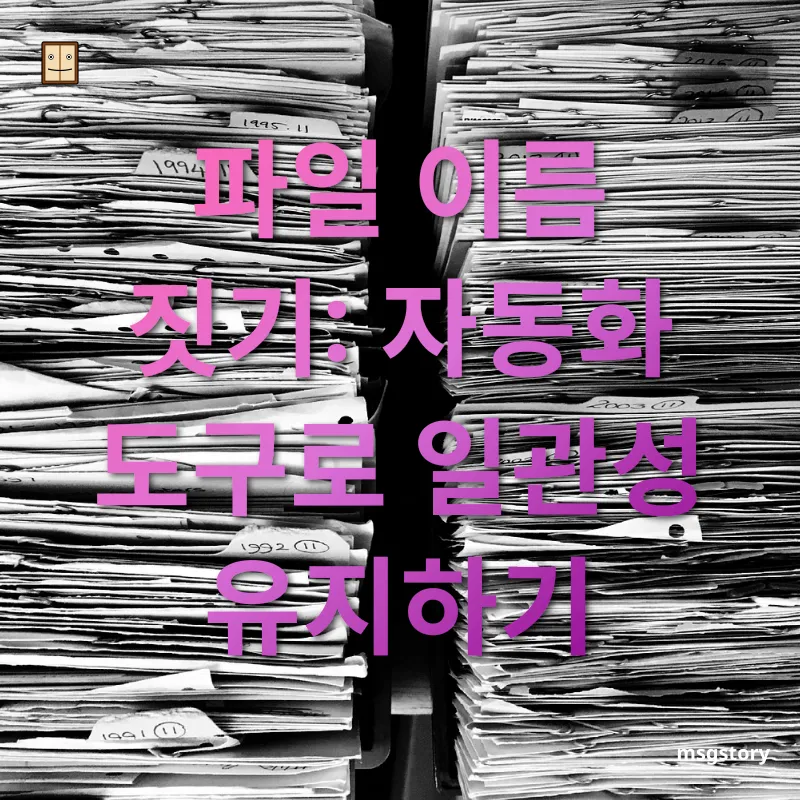 파일정리 - 파일명 규칙 정하기 파일정리 파일명 규칙 정하기 관련 이미지