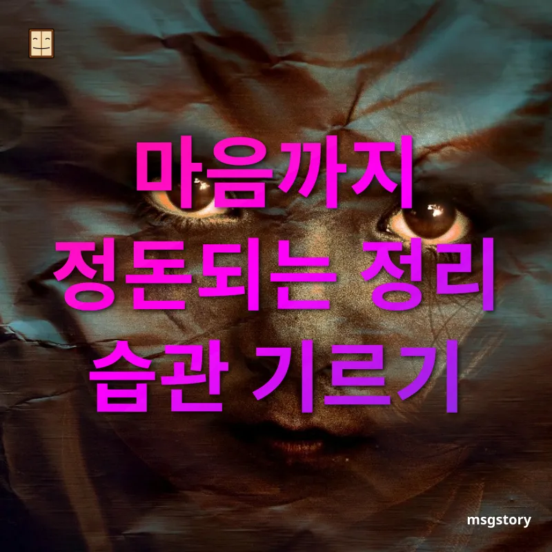 효과적인 정리정돈 마음까지 정돈되는 정리 습관 기르기 관련 이미지